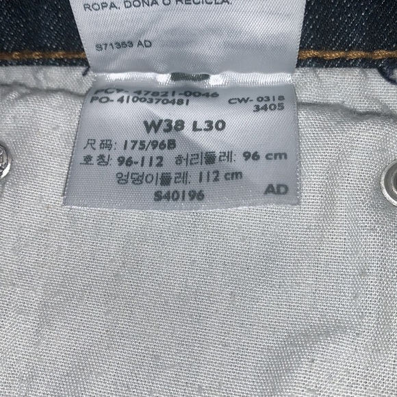 Worn Once! Denizen from Levi’s 285 Relaxed Fit Dark Wash Jeans 38x30 - Picture 10 of 10